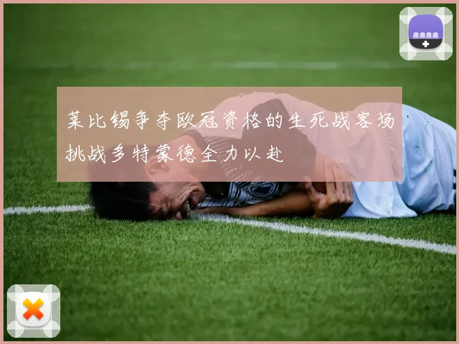 莱比锡争夺欧冠资格的生死战客场挑战多特蒙德全力以赴